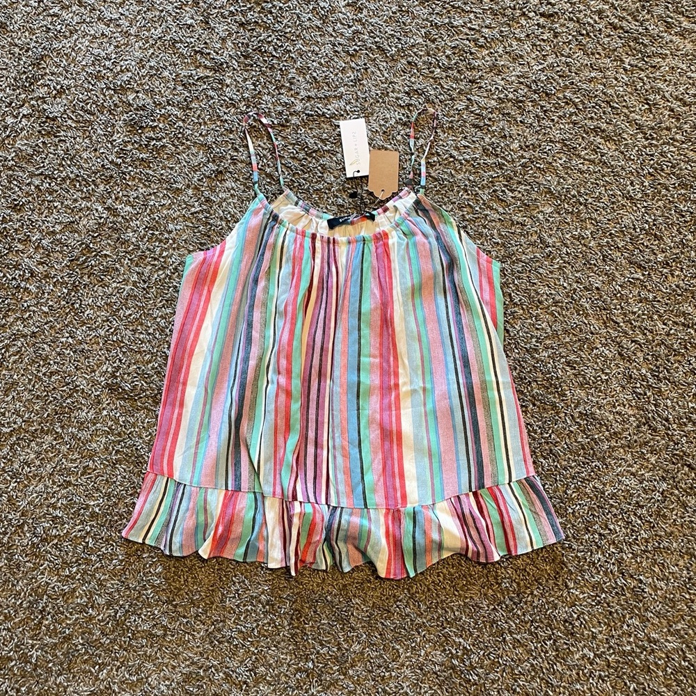 NWT Sugar Lips Stripe Tank Top
